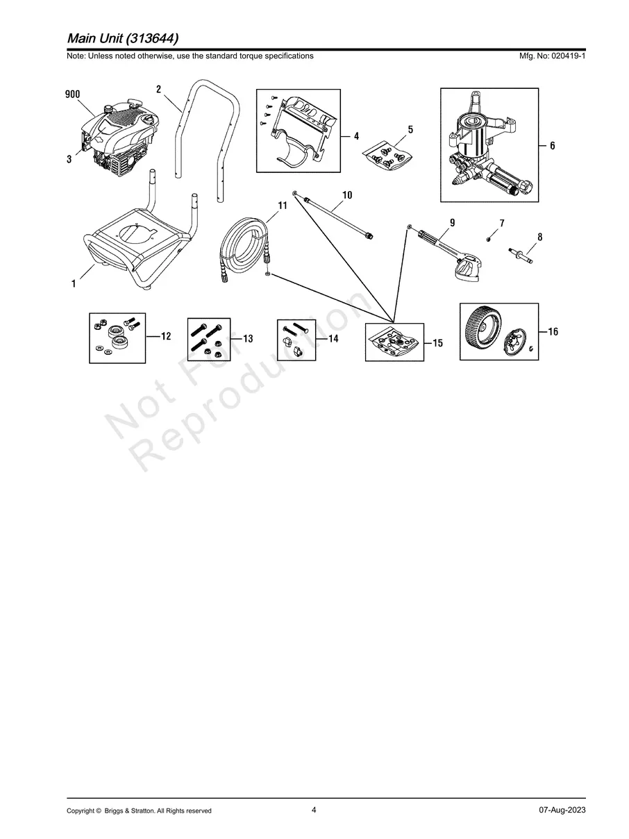 BRIGGS AND STRATTON, 020419-1, IPL.4